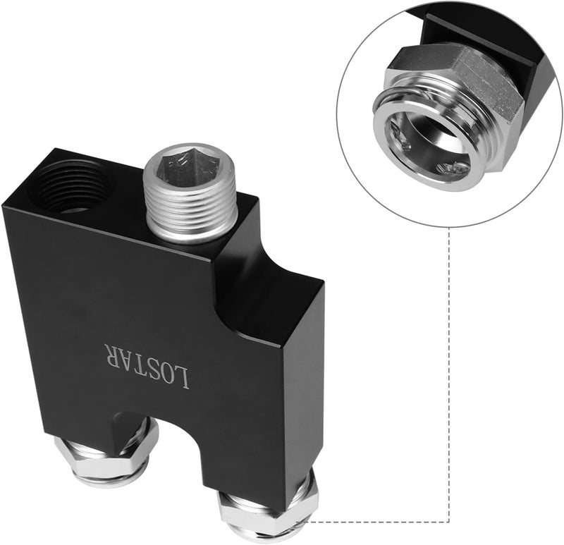 YHB Transmission Cooler Thermal Bypass Valve (TBV) For 2013-2018 6.7L Cummins Automatic ONLY 68RFE & AISIN AS69RC - Transmission Cooler Thermostatic Bypass Upgrade (BLACK) - Image 2